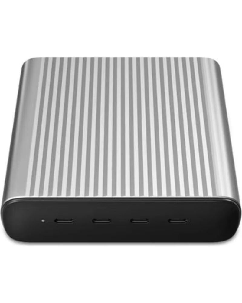 Hyper Cargador Adaptador Portãtil Hj 245W Gan Eu - Uk Cord 100W 4x Usb Tipo C