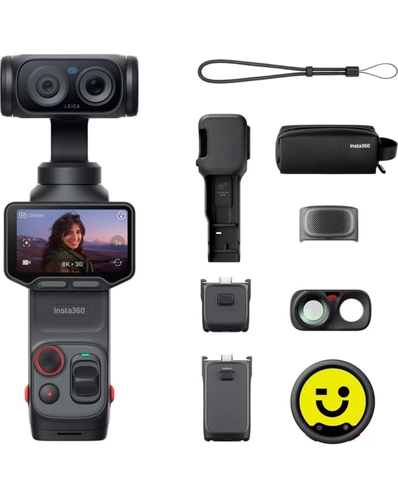 Cãmara Digital Deportiva INSTA360 Luna Ultra Creator Bundle Cosmic Black 8k