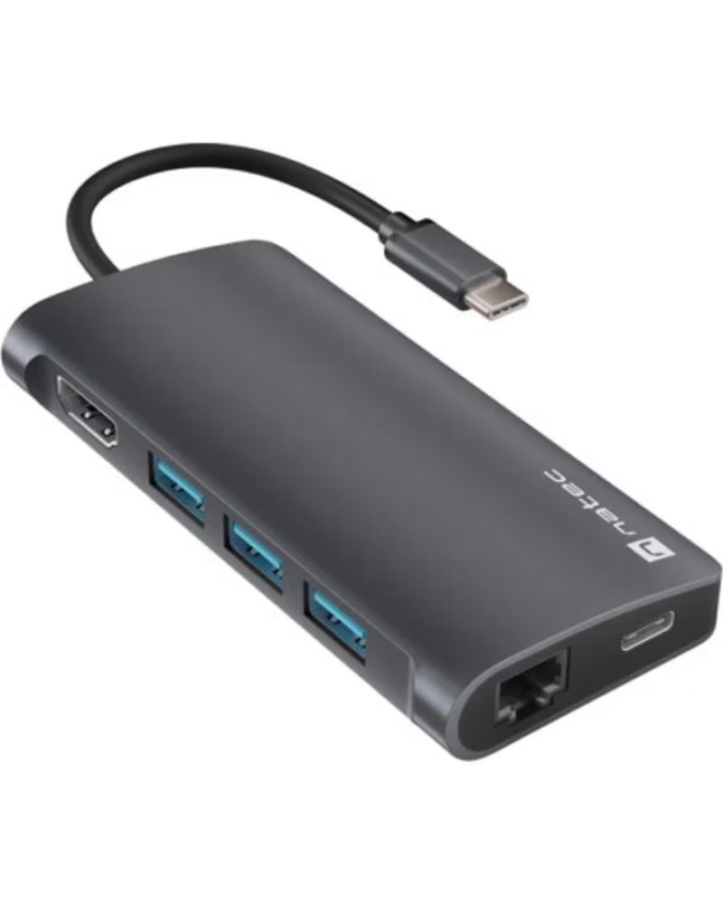 Natec Hub Usb-c 8 en 1 Fowler 2 - 3x Usb 30, Hdmi 4k