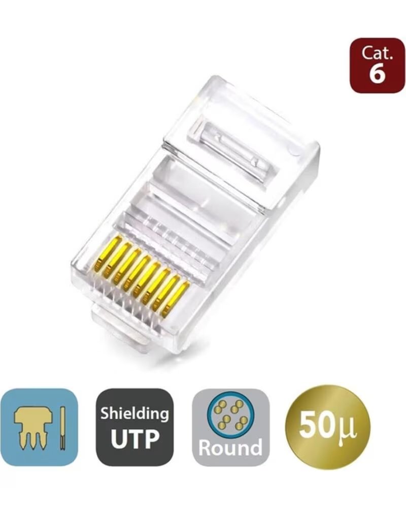 Wp European Cabling Solution Conector RJ45 Cat 6 Macho MDP-883-6UP-R50T