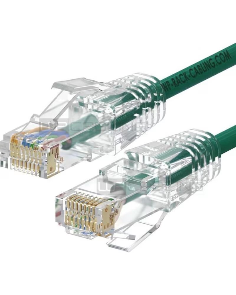 Wp European Cabling Solution Cable de Red Slim Latiguillo RJ45 U-utp Cat 6a 0,2M Verde WPC-PAT-6AU002G-S