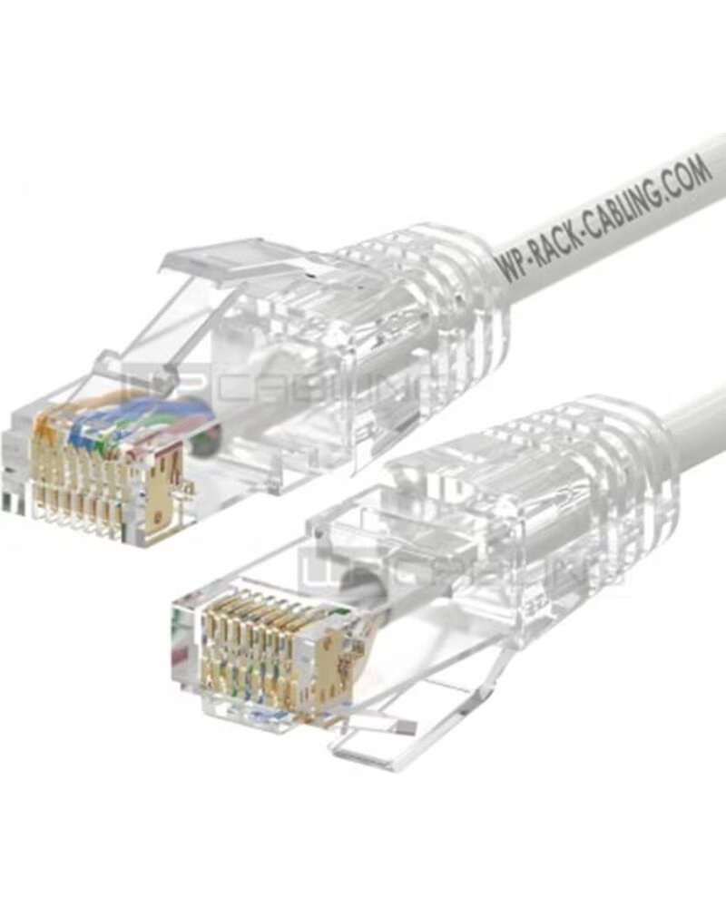 Wp European Cabling Solution Cable de Red Slim Latiguillo RJ45 U - Utp Cat 6a 0,2M Blanco