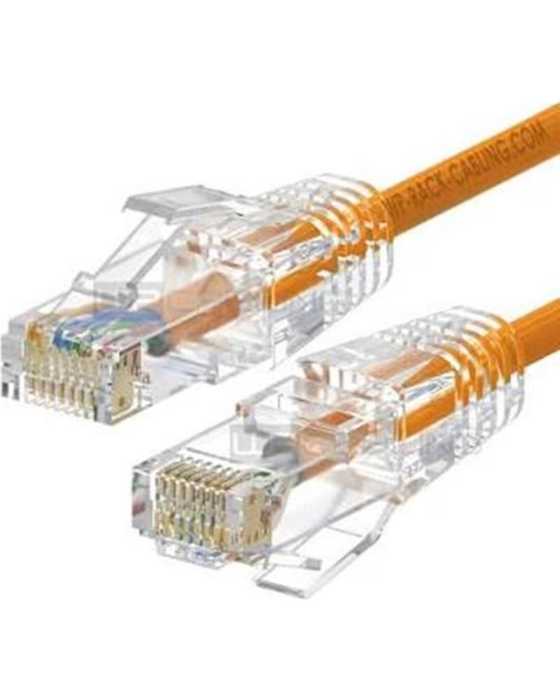Wp European Cabling Solution Cable de Red Slim Latiguillo RJ45 U-utp Cat 6a 0,2 M Naranja