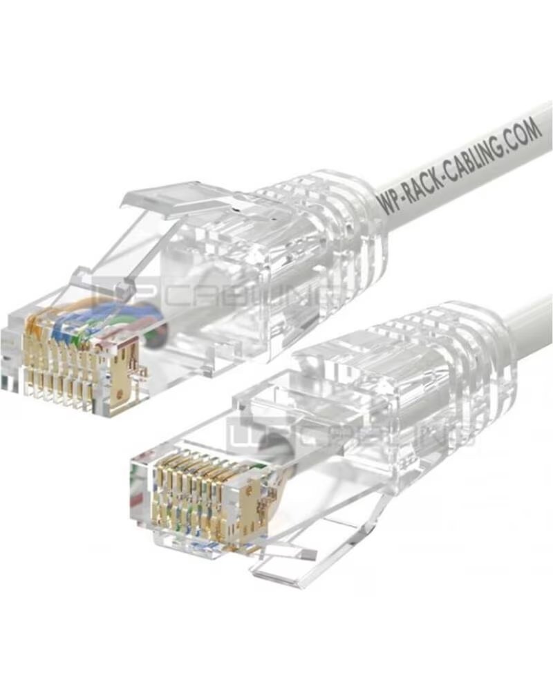 Wp European Cabling Solution Cable de Red Slim Latiguillo RJ45 U-utp Cat 6a 0,5M Blanco