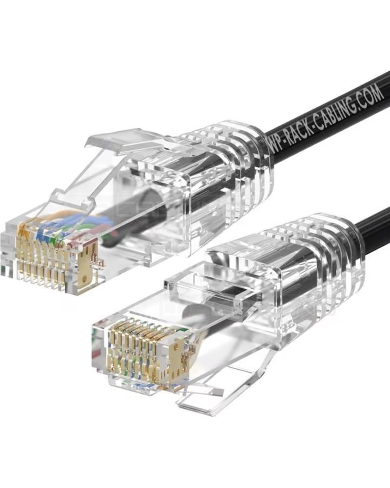 Wp European Cabling Solution Cable de Red Slim Latiguillo RJ45 U - Utp Cat 6a 1m Negro
