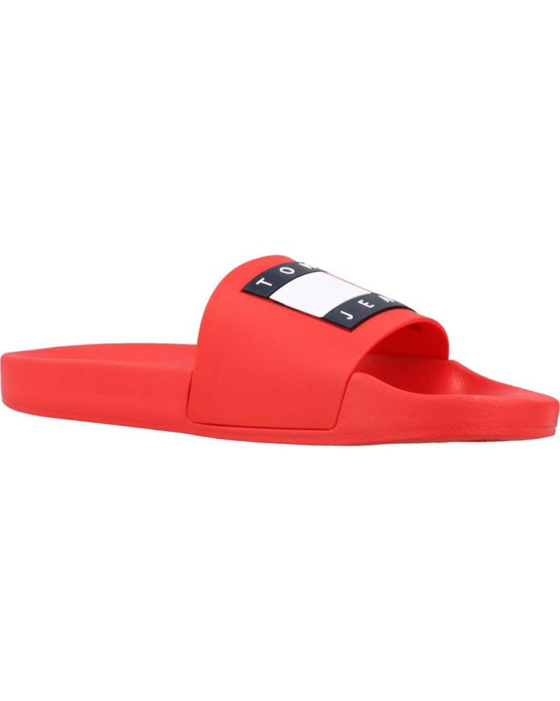 CHANCLAS TOMMY JEANS EM0EM01191 XNL ROJAS ROJO
