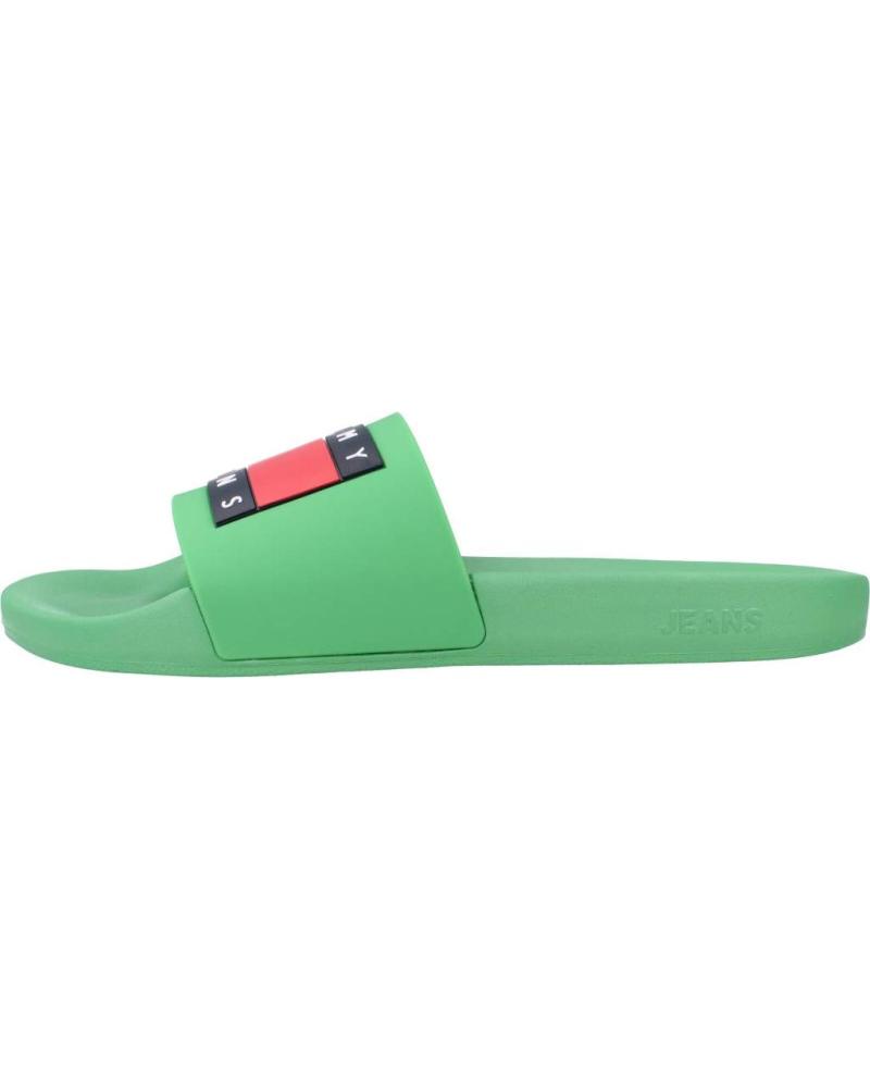 TOMMY JEANS CHANCLAS SLIDER RETRO VERDE VERDE