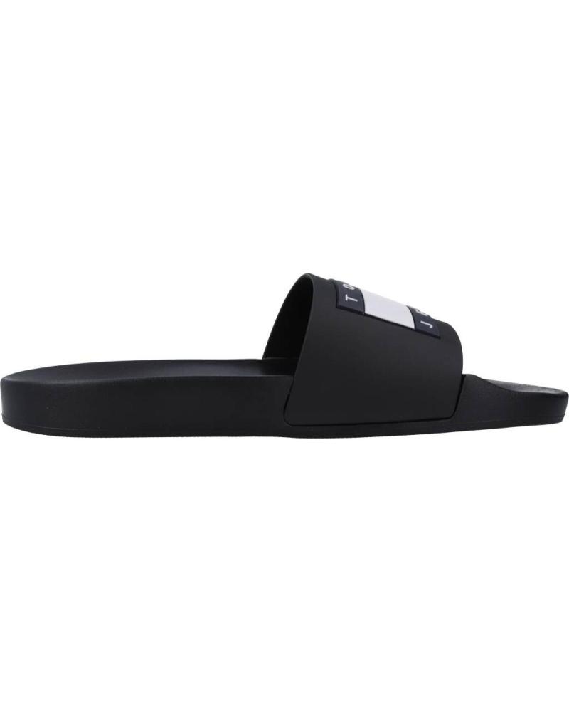 Chanclas de Hombre TOMMY JEANS RETRO LEATHER NEGRO