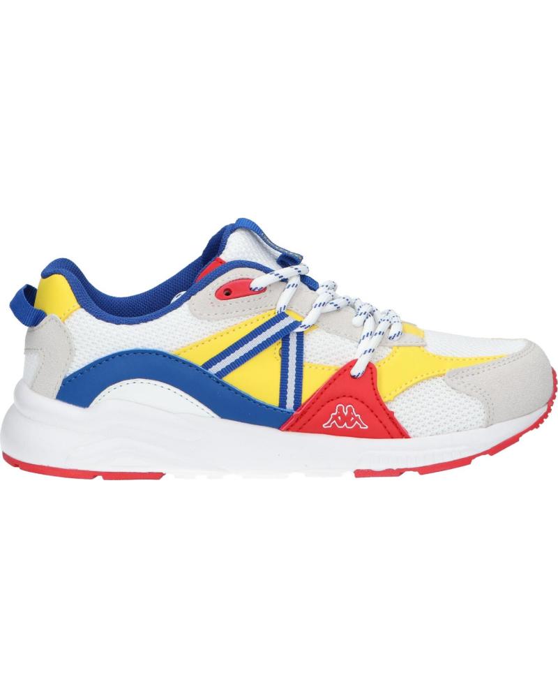 Zapatillas deporte de Mujer y Niña y Niño KAPPA 341E4QW LONDON A14 WHITE-RED-BLUE