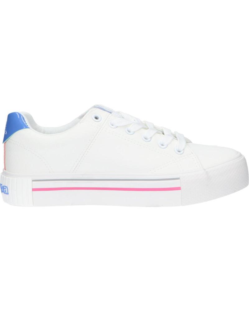 Zapatillas deporte de Mujer y Niña KAPPA 38156CW TUDY A87 WHITE-PURPLE-PINK