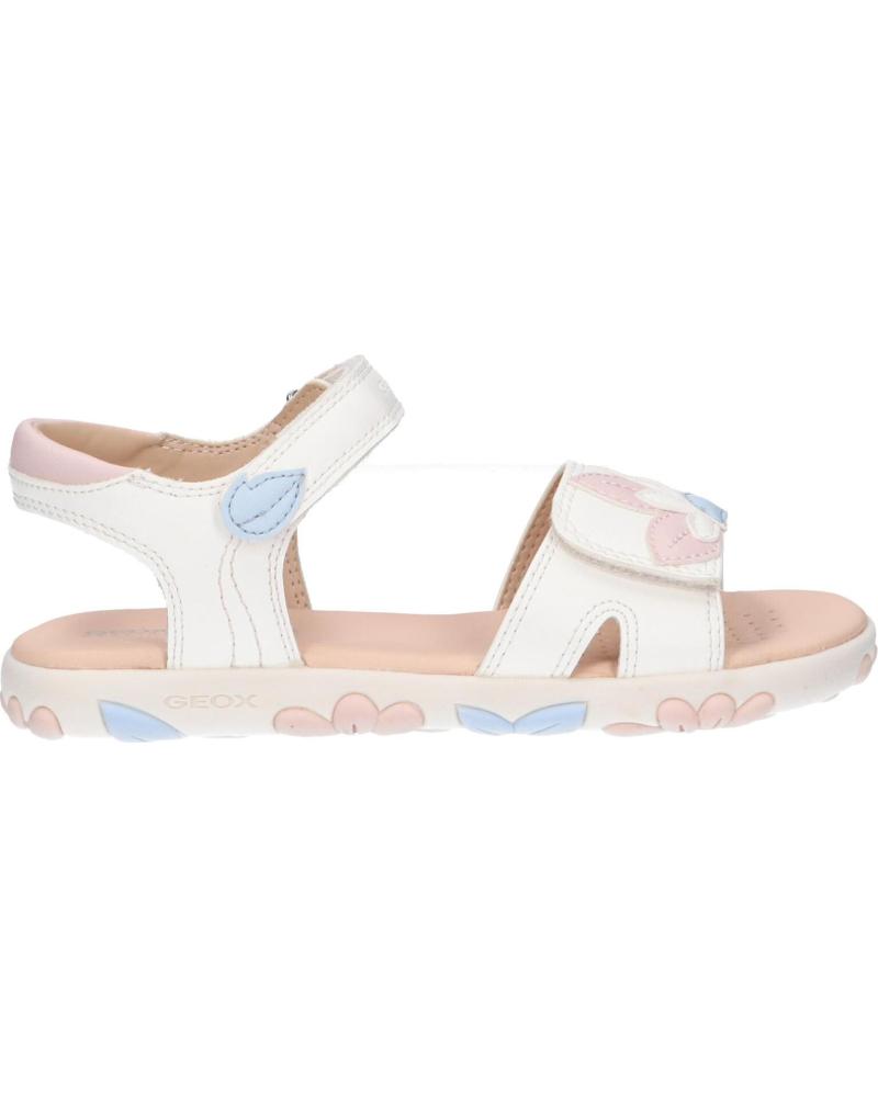 Sandalias de Niña GEOX J358ZA 000BC J S HAITI C1Z8W WHITE-LT ROSE