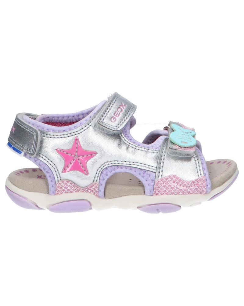 Sandalias de Niña GEOX B250ZB 0NF7Z B S AGASIM C1316 SILVER-LILAC