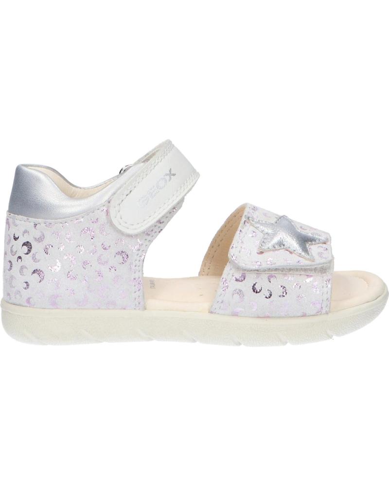 Sandalias de Niña GEOX B251YA 007NF B S ALUL C0007 WHITE-SILVER