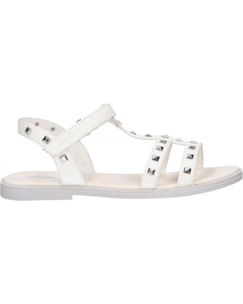 Sandalias de Niña GEOX J2535I 000BC J S KARLY C1000 WHITE