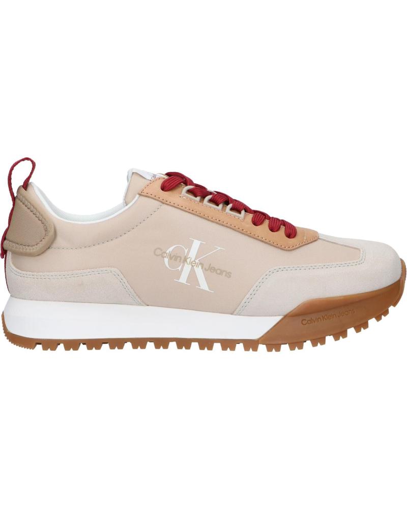 Zapatillas deporte de Hombre CALVIN KLEIN YM0YM00672 TOOTHY RUNNER 0F5 EGGSHELL-TRAVERTINE-MERLOT