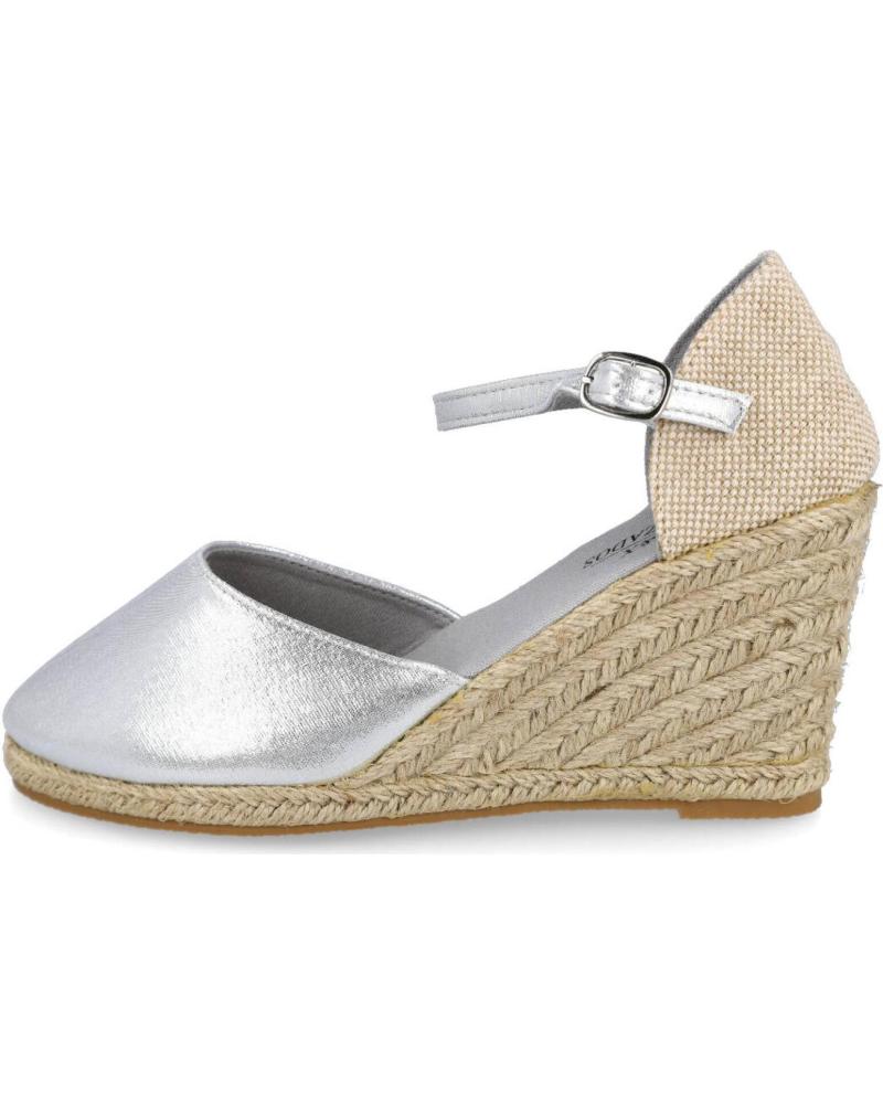 Sandalias de Mujer BUBBLE BOBBLE Q-9 ALPARGATAS ESPARTO MUJER PLATA
