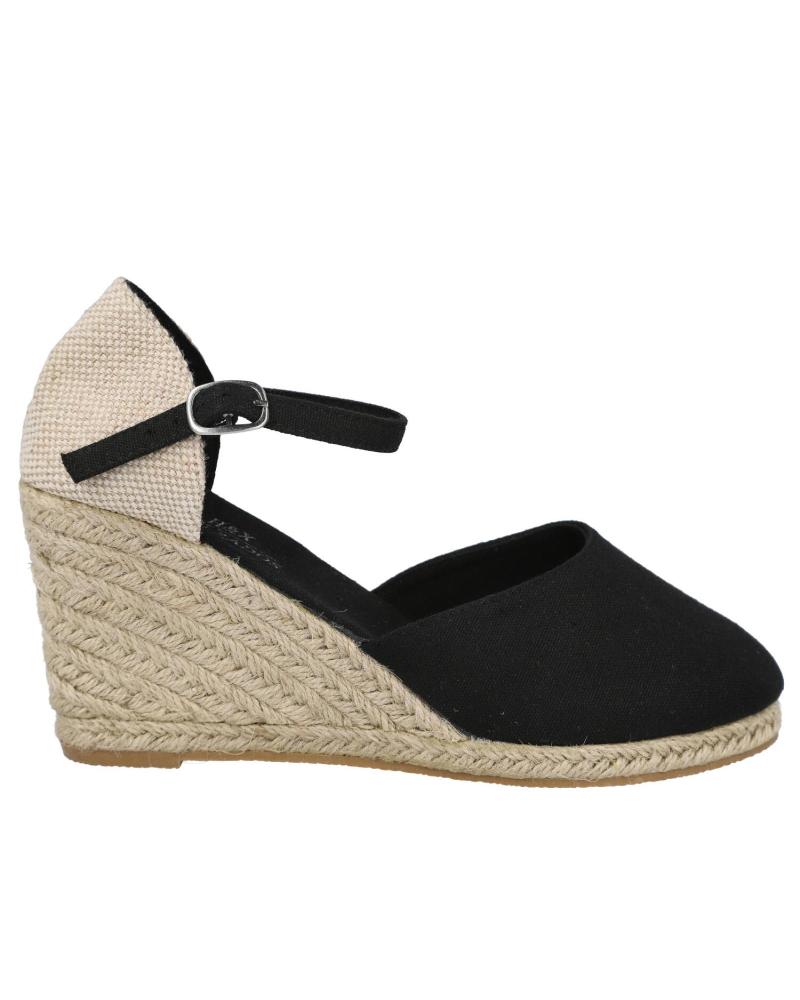 Sandalias de Mujer L&R SHOES LR SHOES Q-9 ALPARGATAS YUTE MUJER NEGRO