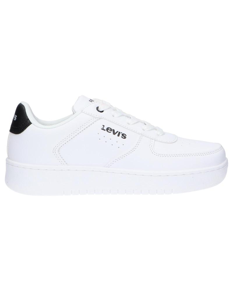 Zapatillas deporte de Mujer y Niña y Niño LEVIS VUNI0071S NEW UNION 0062 WHITE BLACK