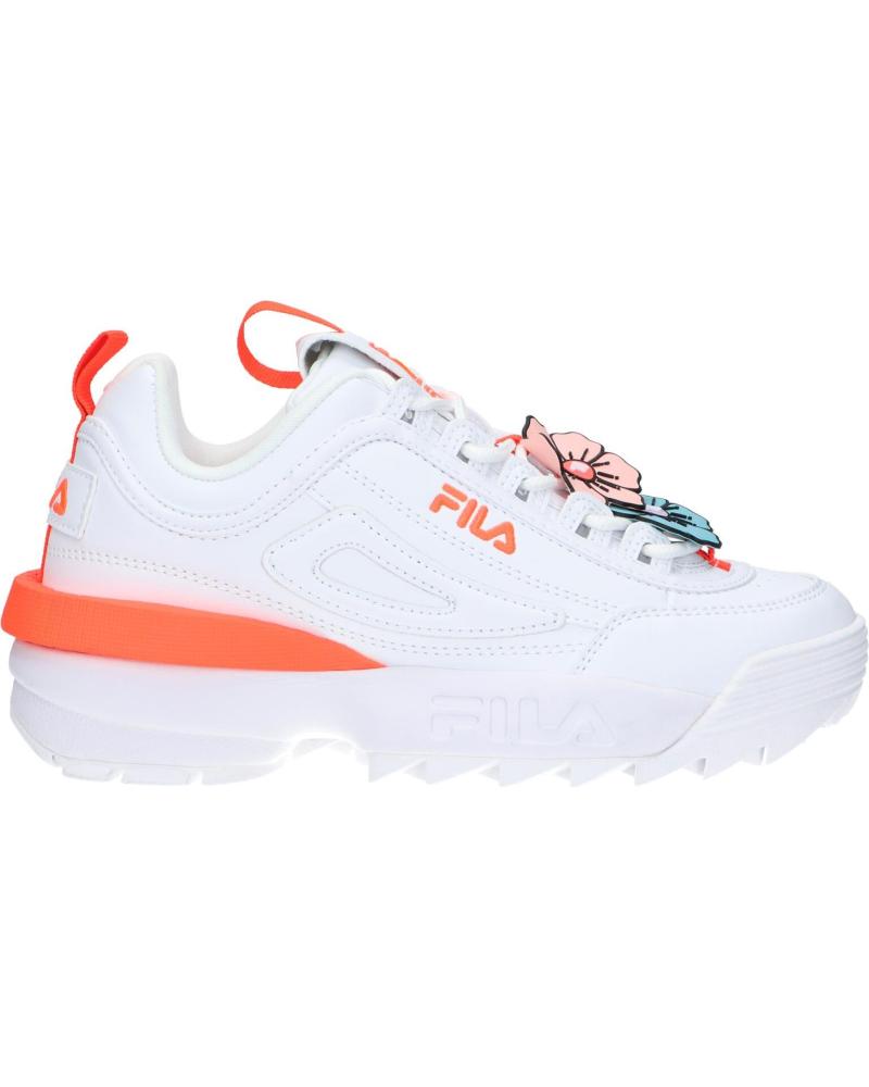 Zapatillas deporte de Mujer y Niña FILA FFW0243 13197 DISRUPTOR WHITE