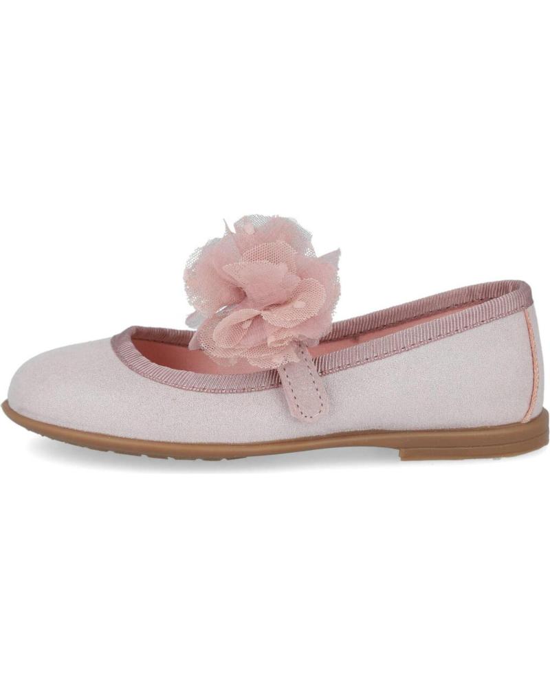 ZAPY AD61177 - BAILARINAS ROSAS CON DETALLE FLORAL PARA NIÑA ROSA