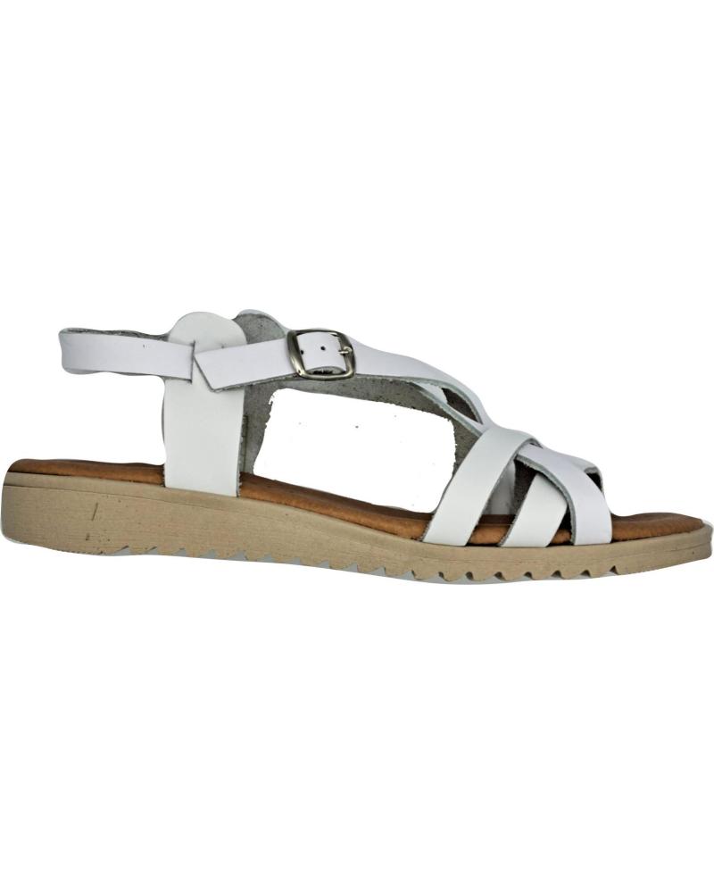 Sandalias de Mujer CALZADOMANIA SANDALIA DE PIEL BLANCO