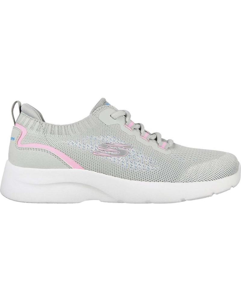 Deportivas de Mujer y Niña SKECHERS ZAPATILLAS LIGHT GRAY PINK 149546-LGPK GRIS