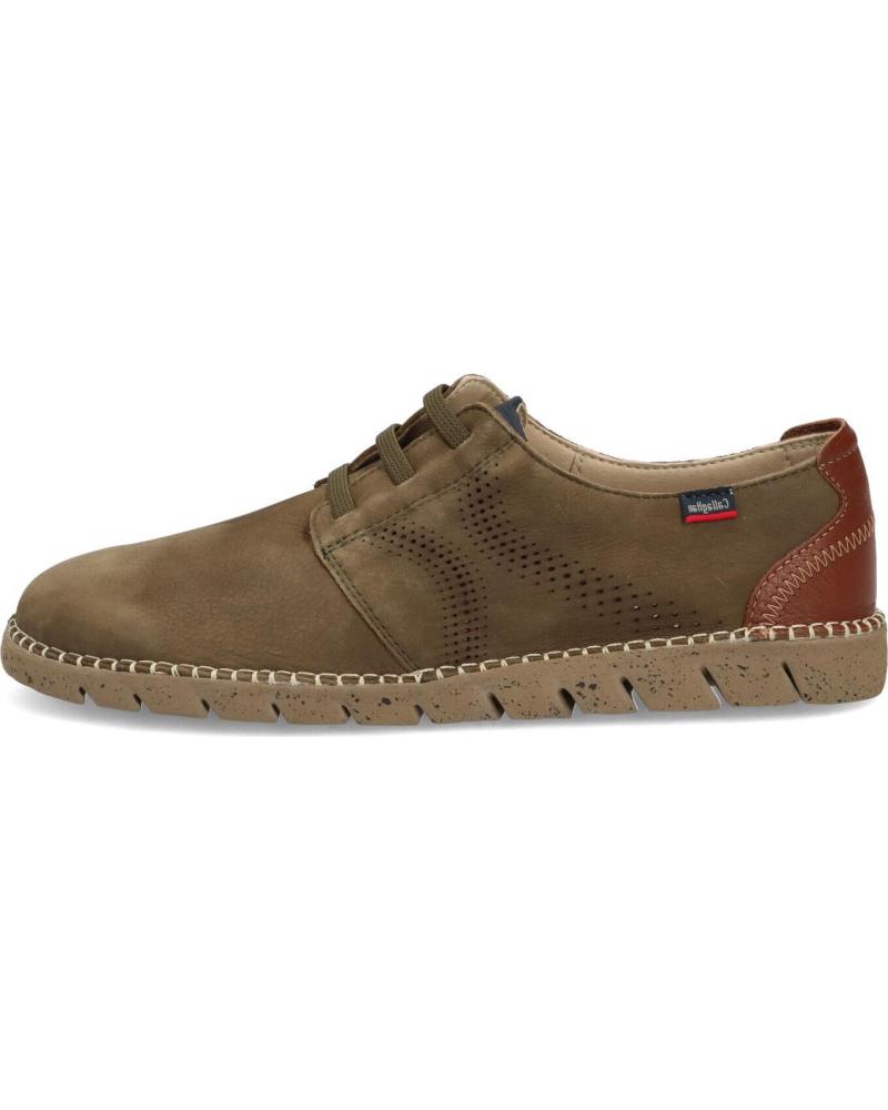 Zapatos de Hombre CALLAGHAN 43200 ZAPATILLAS CASUAL DE HOMBRE NOBUK KAKI KAKI
