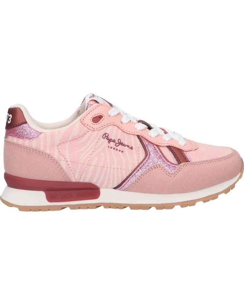 Zapatillas Deporte de Mujer y Niña Pepe Jeans PGS30574 Brit Animal G 319MAUVE P
