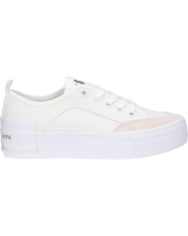 Zapatillas deporte de Mujer CALVIN KLEIN YW0YW00903 VULC FLATFORM BOLD 0LA WHITE-ANCIENT WHITE