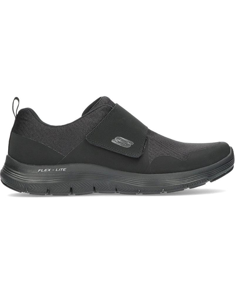 ZAPATILLAS SKECHERS FLEX ADVANTAGE 40 HOMBRE SLIP-ON NEGRAS NEGRO