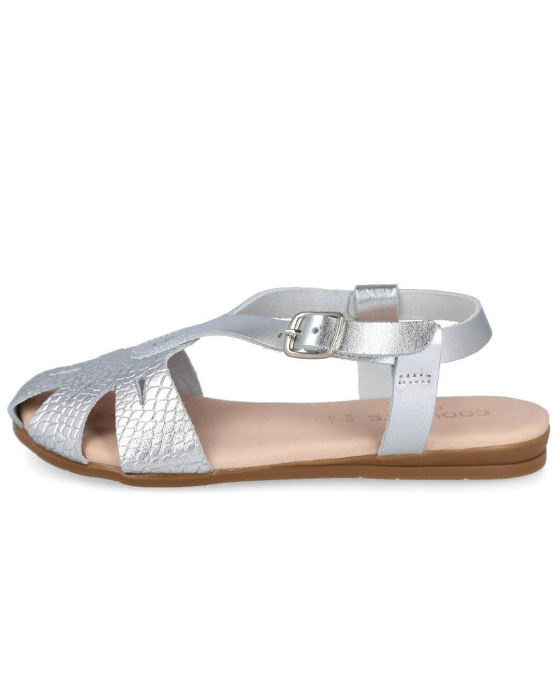 Sandalias de Mujer y Niña BUBBLE BOBBLE 15084-G SANDALIAS PLANAS NINA PLATA