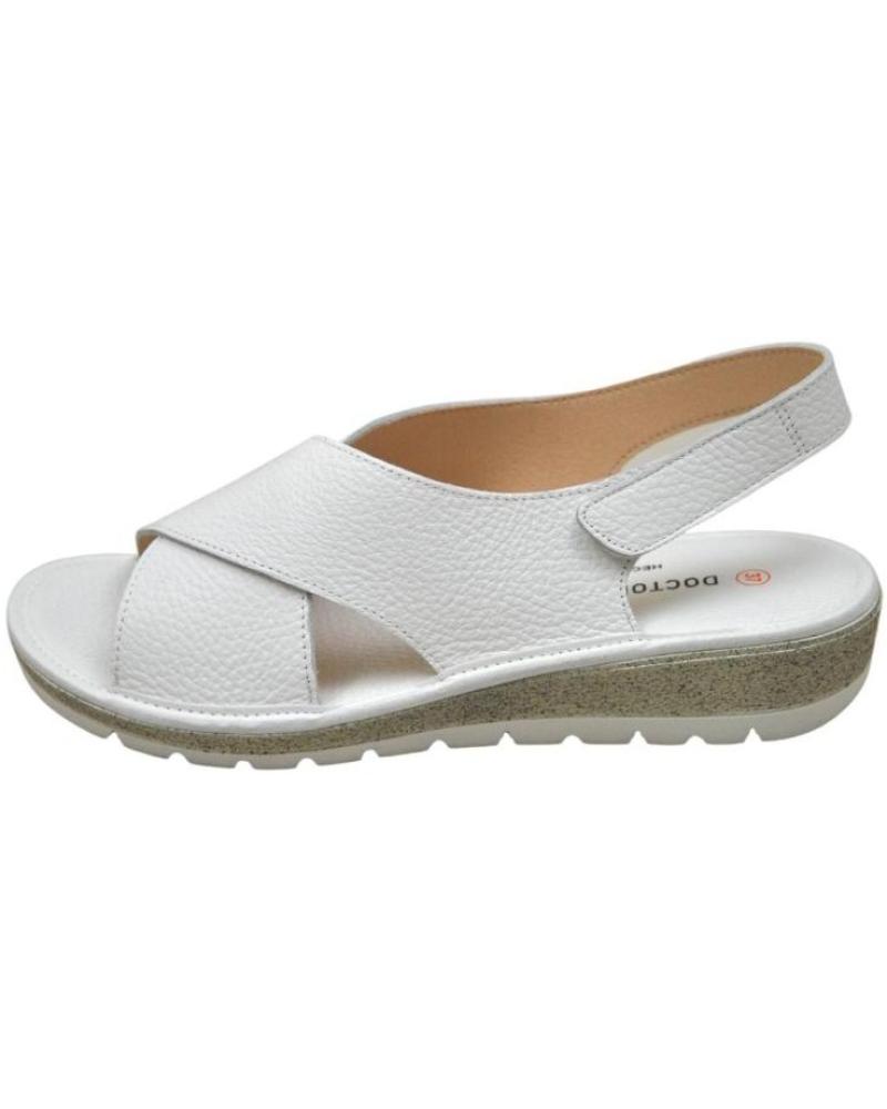 Sandalias de Mujer D`CUTILLAS SANDALIA DE VERANO PARA MUJER PLANTILLA Y FORRO DE PIEL C BLANCO
