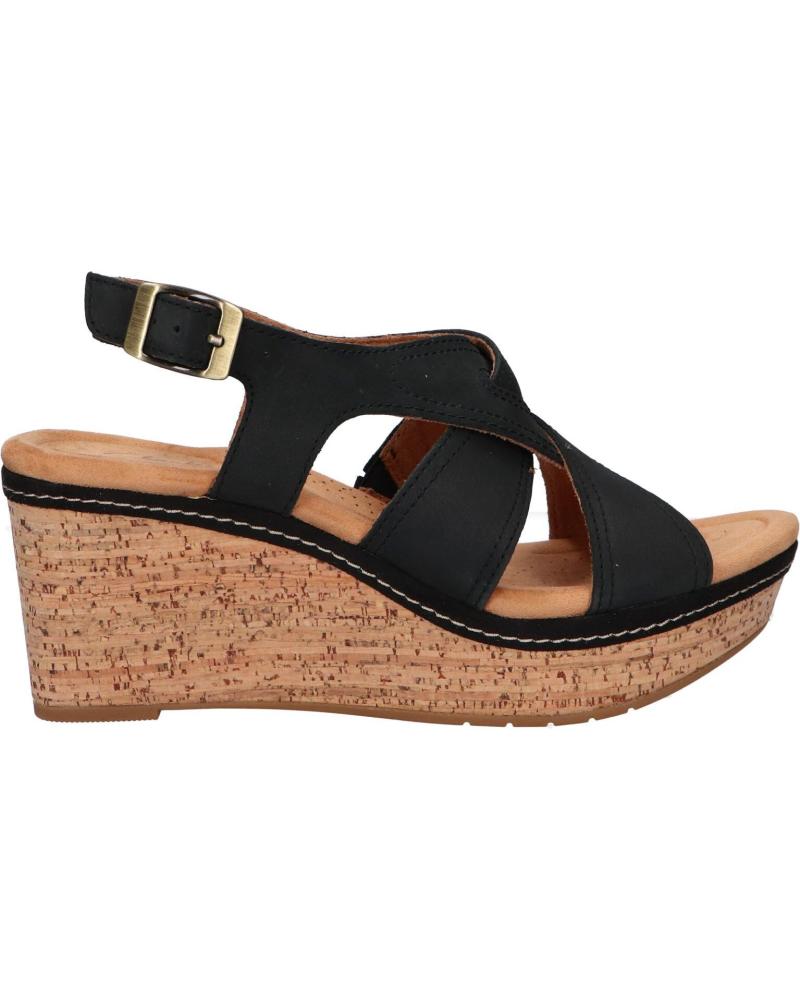Sandalias de Mujer CLARKS 26171444 ELLERI RAE BLACK NUBUCK