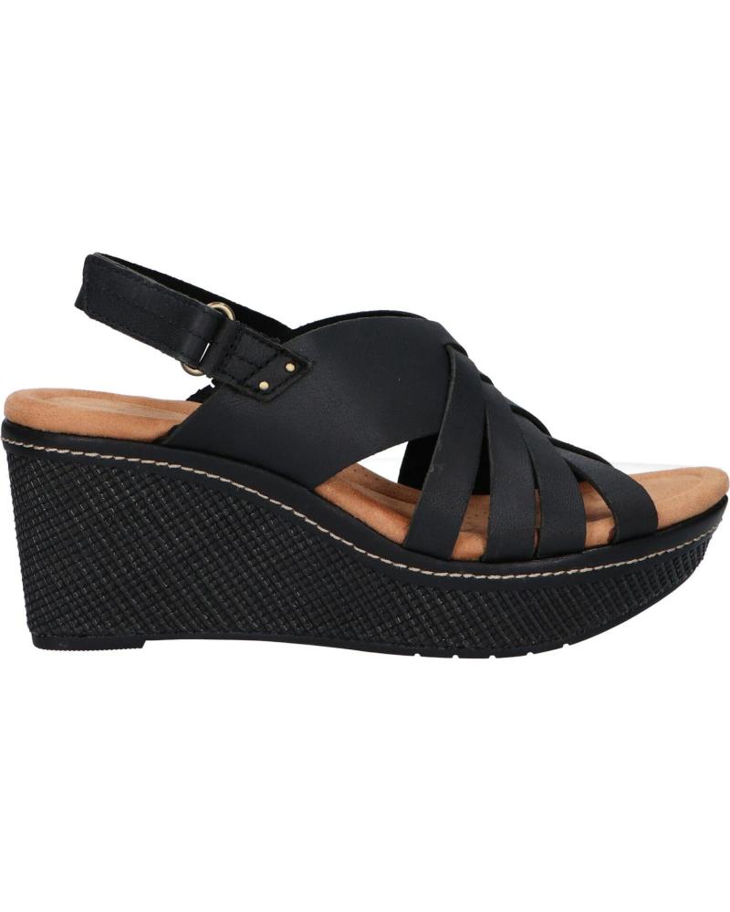 Sandalias de Mujer CLARKS 26171531 ELLERI GRACE BLACK LEATHER