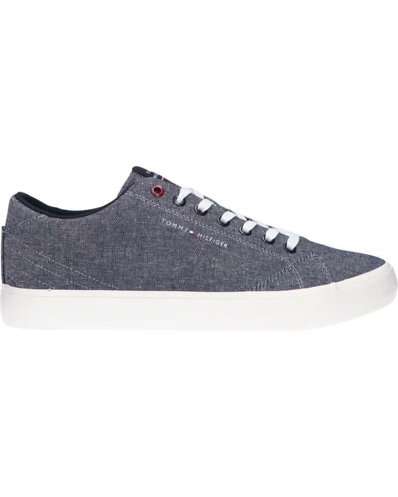 Tommy Hilfiger FM0FM04738 Th Hi Vulc Core Low Chambray DW5 Desert Sky