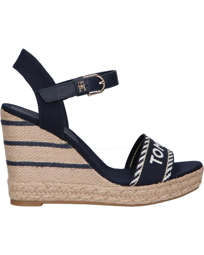 Sandalias de Mujer TOMMY HILFIGER FW0FW07088 SEASONAL WEBBING WEDGE DW6 SPACE BLUE