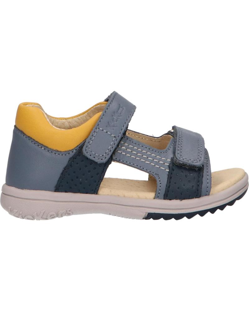 Sandalias de Niño KICKERS 414745-10 PLAZABI 51 BLEU CLAIR