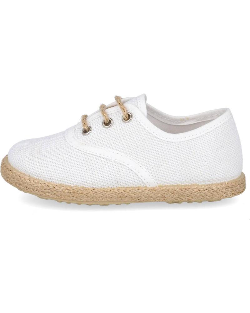 Zapatos de Niño BATILAS 47631 ZAPATILLAS DE YUTE PARA N BLANCO