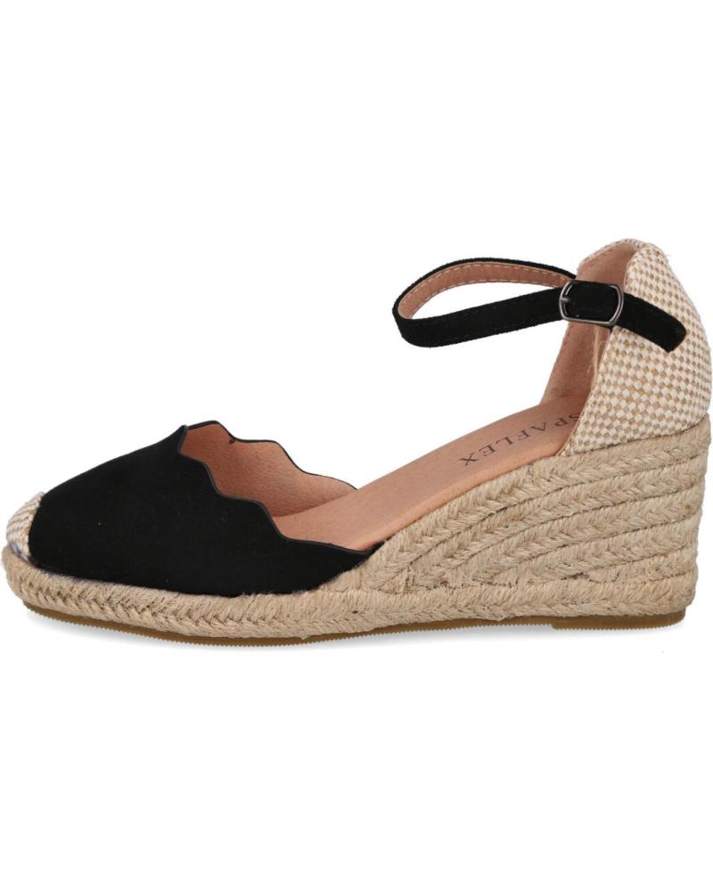 Sandalias de Mujer HISPAFLEX 2203 ALPARGATAS ESPARTO MUJER NEGRO
