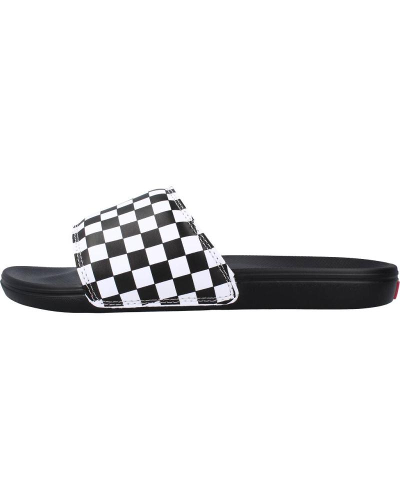 CHANCLA VANS LA COSTA SLIDE-ON CHECKERBOARD NEGRA Y BLANCA BLANCO