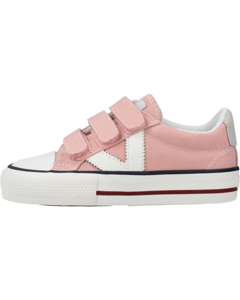 ZAPATILLAS VICTORIA TRIBU 1065163N LONA ROSA CLARO CON CIERRE ADHERENTE ROSA