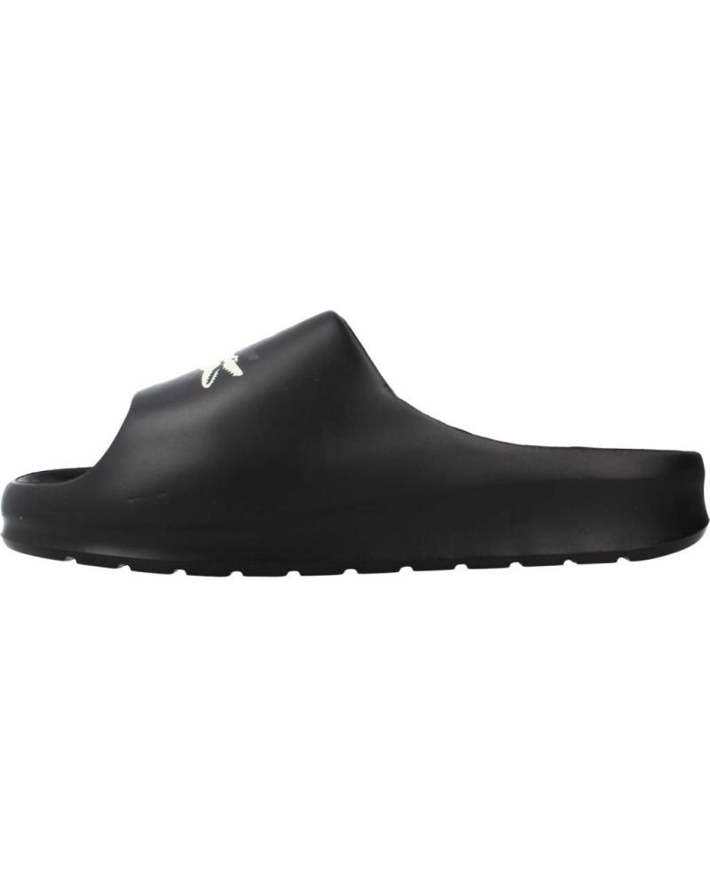CHANCLAS LACOSTE SERVE SLIDE 2.0 NEGRAS NEGRO