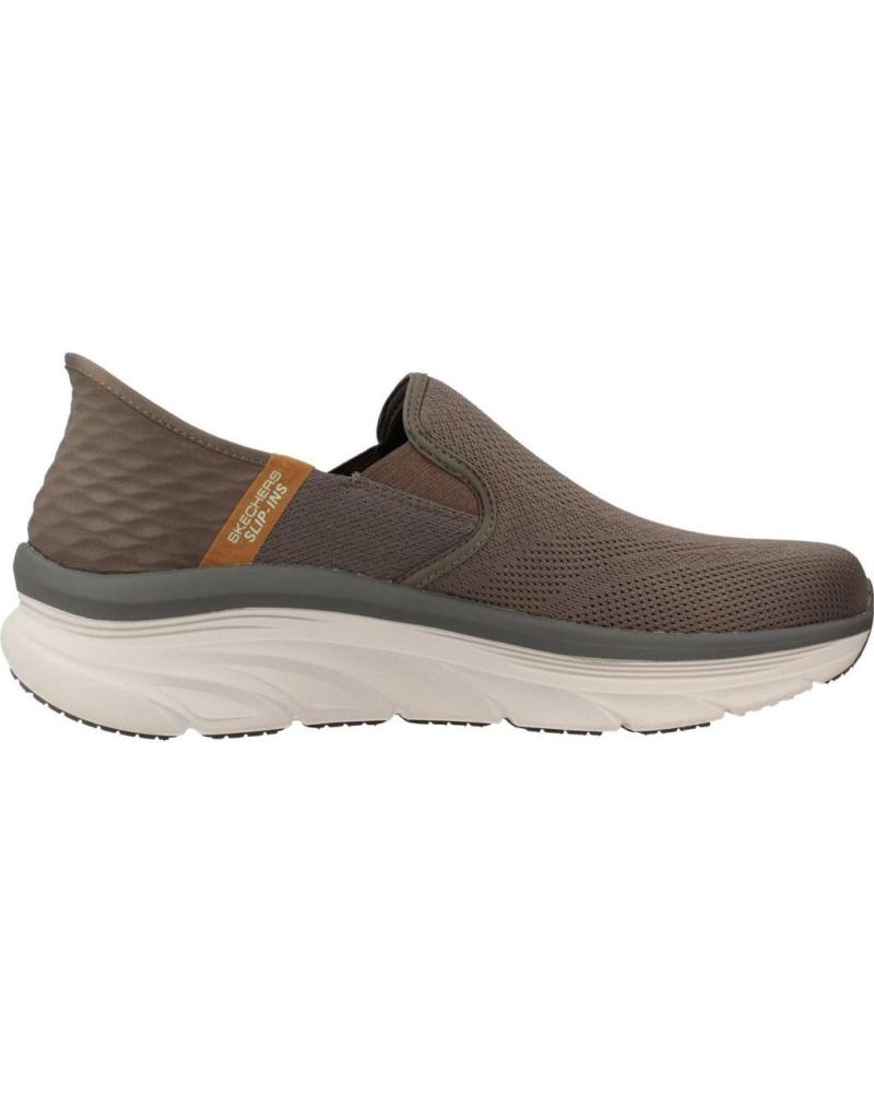Zapatillas deporte de Hombre SKECHERS SLIP-INS RF DLUX WALKER MARRON