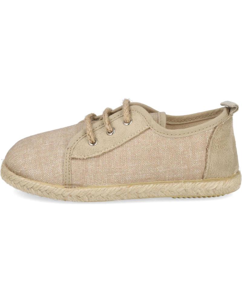 L&R SHOES 270-ALGOLOGICO: ZAPATILLAS DE LONA BEIGE TABACO
