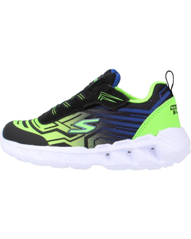 Deportivas de Niño SKECHERS MAGNA-LIGHTS NEGRO