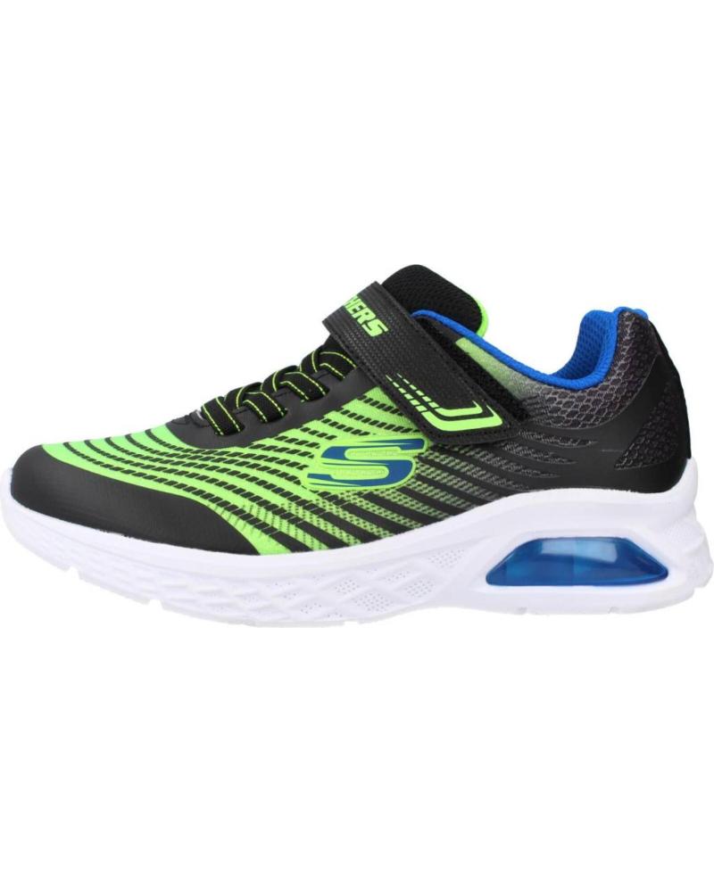 Deportivas de Niño SKECHERS MICROSPEC NEGRO