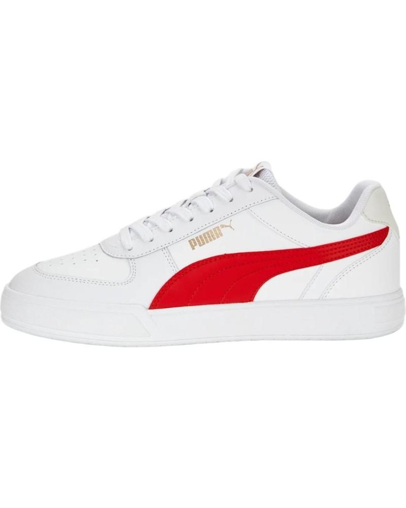 PUMA 380810-25 ZAPATILLAS BLANCAS CON RAYA ROJA BLANCO