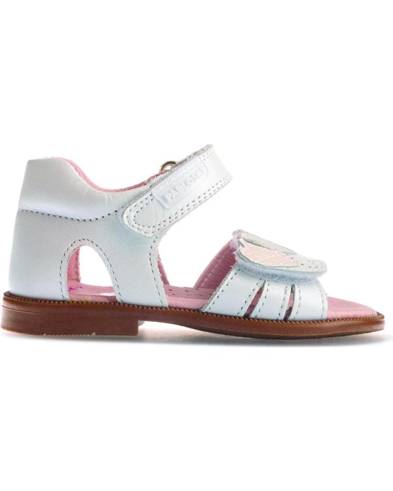 Sandalias de Niña PABLOSKY SANDALIA NINA 3 CORAZONES 024608 NACAR