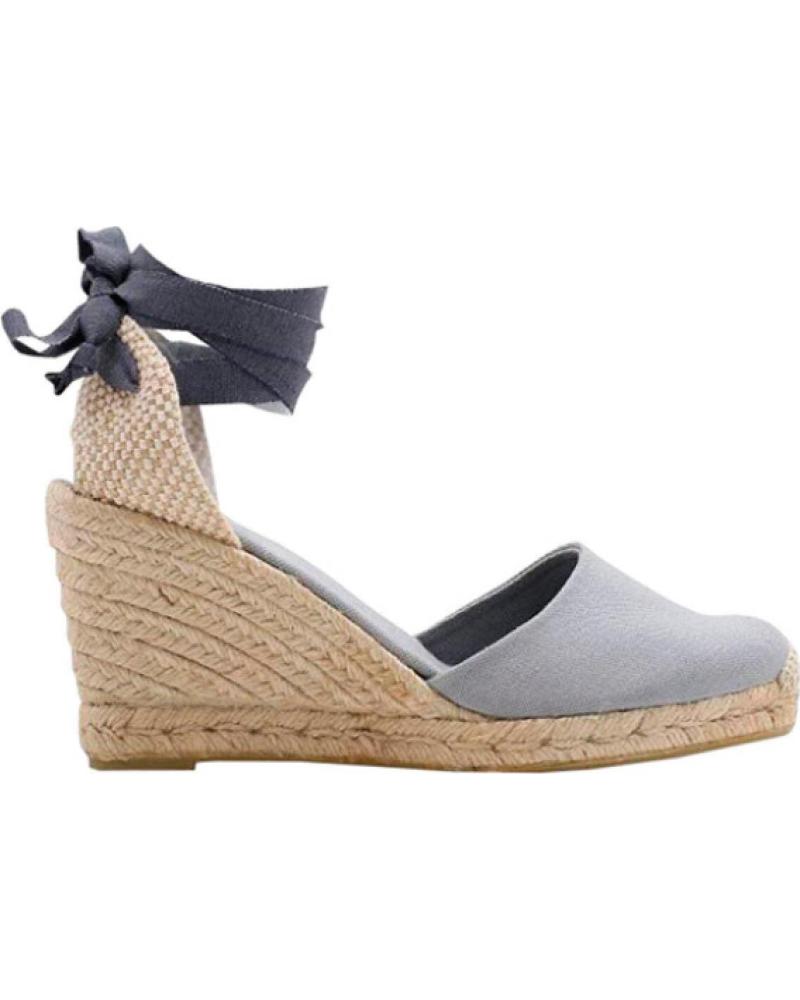 Sandálias de Mulher ALOHAS SANDALIA CLARA CUNA YUTE 8 CM GRIS