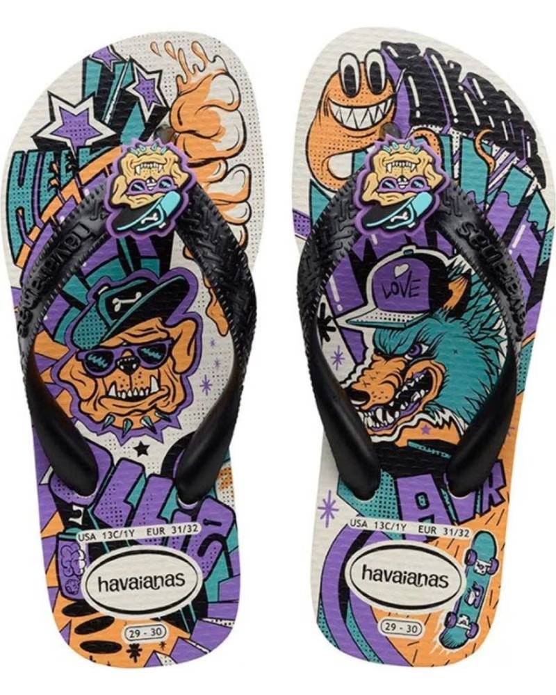 Havaianas Kids Top Grafitti Blanco